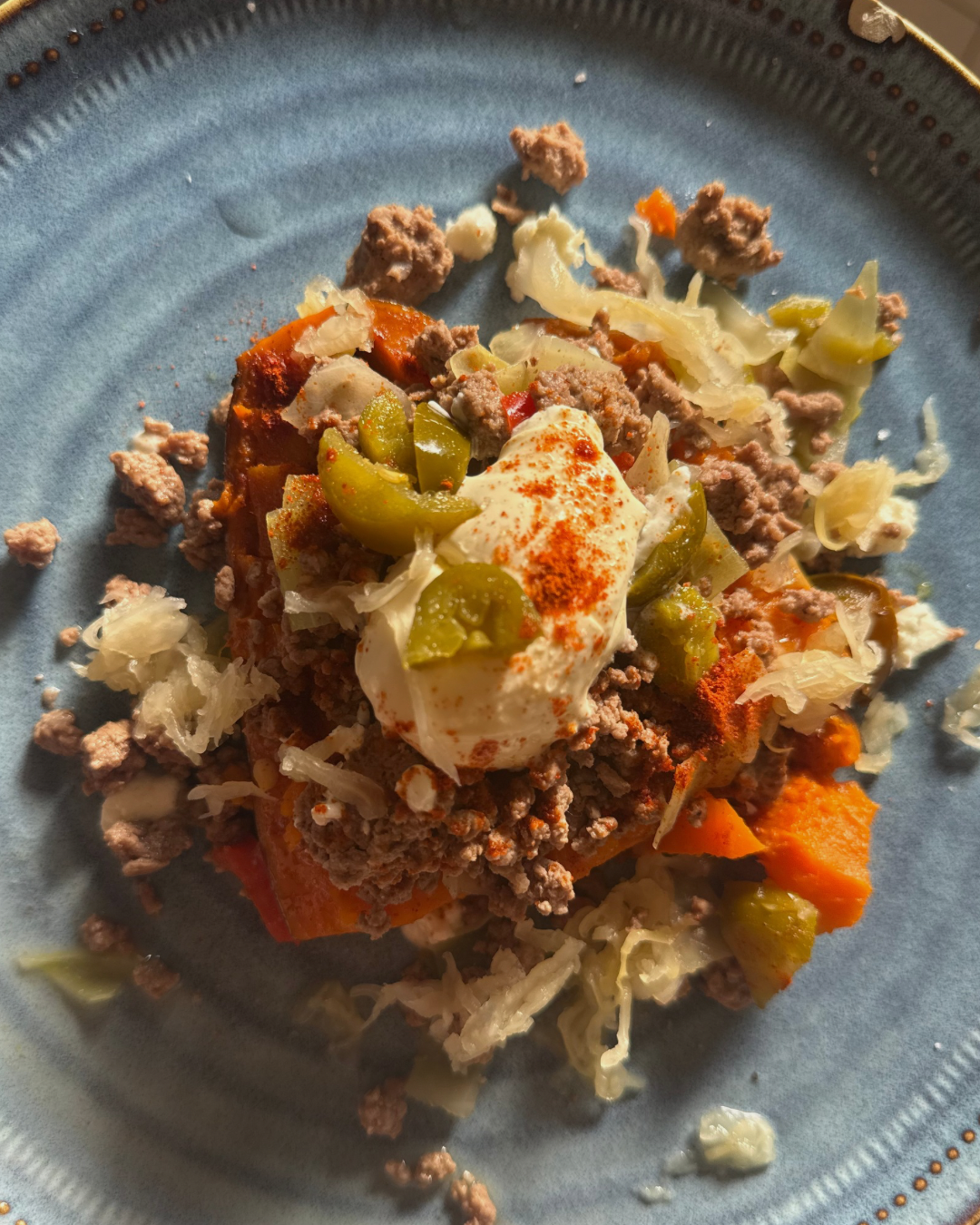 Taco Mince Loaded Sweet Potato