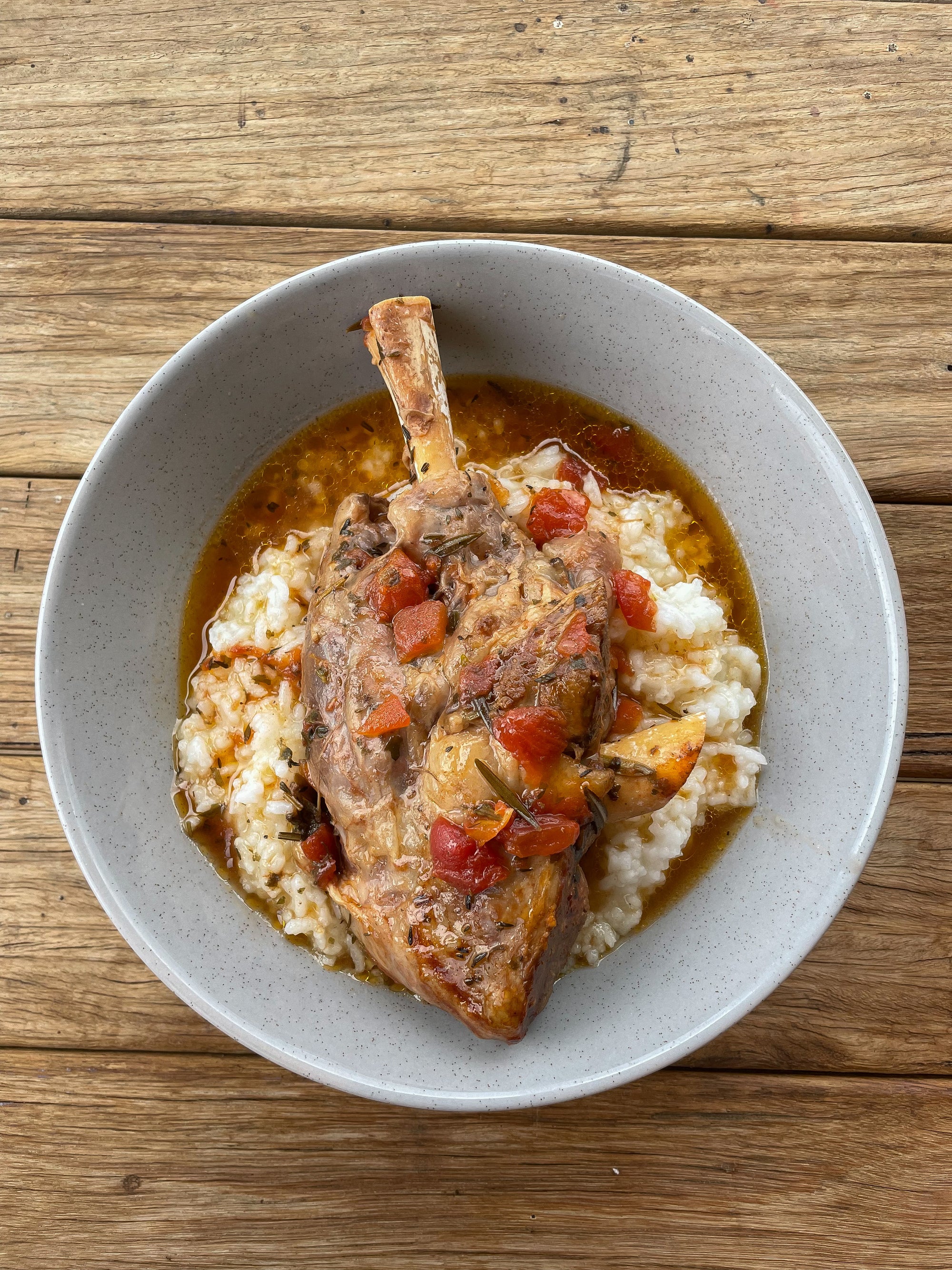 Recipe: Rosemary Lamb Shanks & Ghee Congee