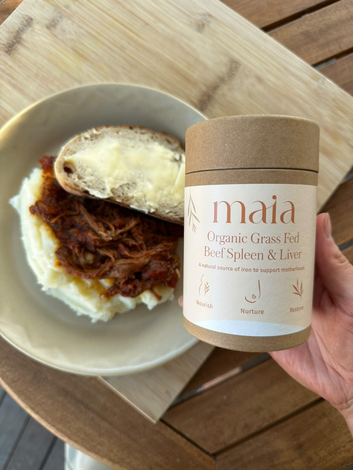 Organic Grass Fed Beef Spleen & Liver Capsules